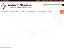 Tablet Screenshot of impaktgraphix.com